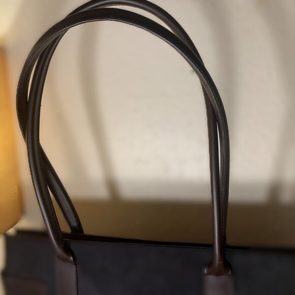 Hermes Like Suede Tote Bag - Picture 3 of 16